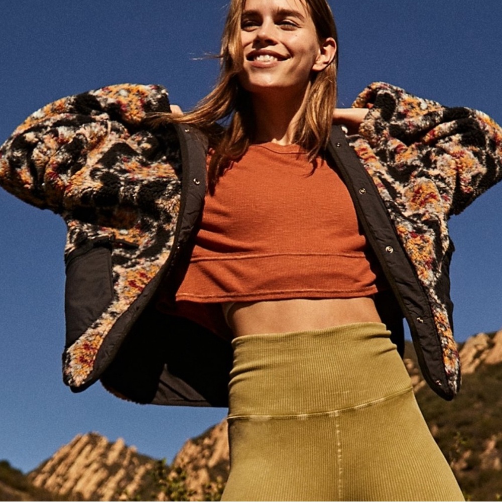 FP Movement Elevation Jacquard Reversible Fleece Jacket